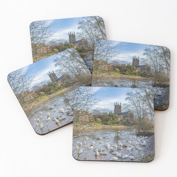 Item preview, Swans and Cathedral, Worcester designed and sold by adam-bullock.