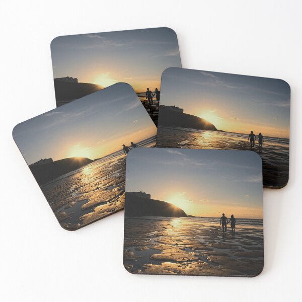 Item preview, Poldhu  sunset,beach walking designed and sold by kathleenjean.