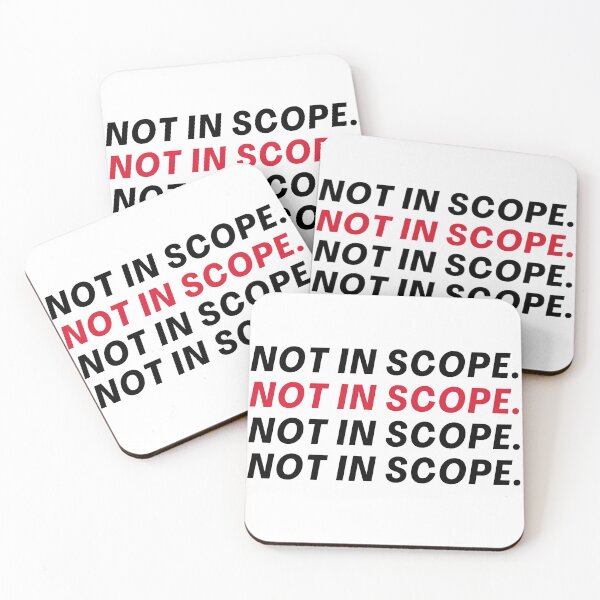 Item preview, Not In Scope - Agency and Consultants Humor designed and sold by freshdesign2023.