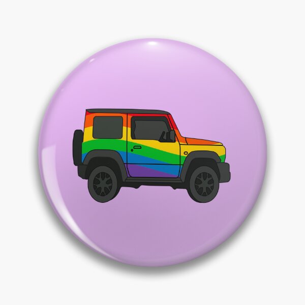 Item preview, Suzuki Jimny Pride Flag Side View designed and sold by stoicjimny.