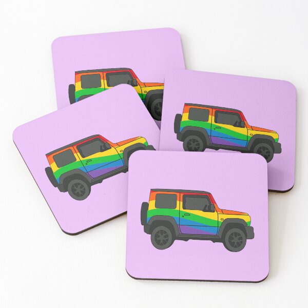 Item preview, Suzuki Jimny Pride Flag Side View designed and sold by stoicjimny.