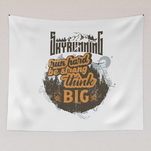 Item preview, SKYRUNNING RUN HARD BE STRONG THINK BIG designed and sold by HomeCoquette.