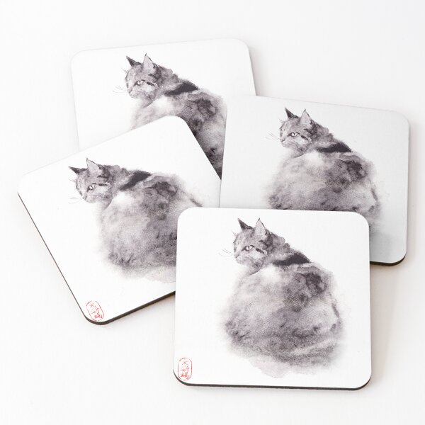Item preview, Zen Design - Watercolor Cat Illustration designed and sold by ArtProvocation.