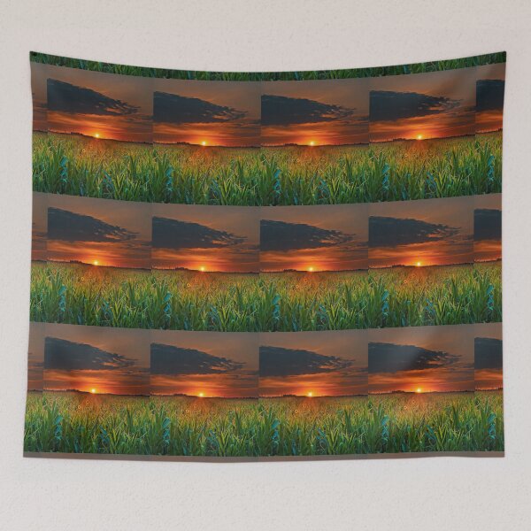 Item preview, SUNSET OVER THE SUNFLOWERS designed and sold by MJ96-PRO.