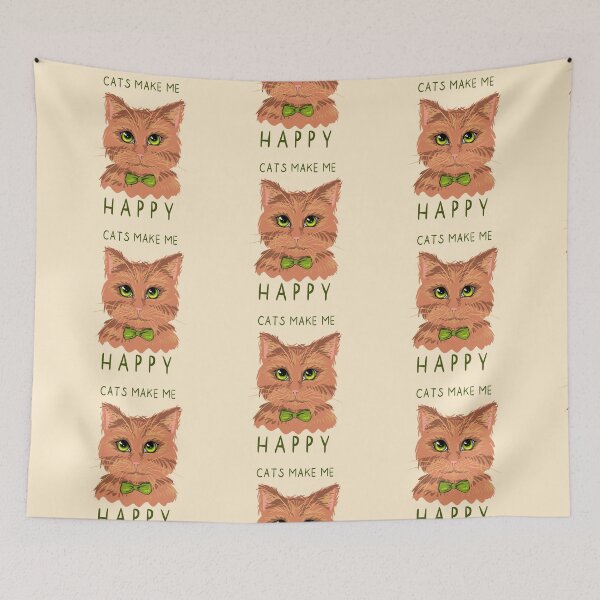 Item preview, Cats make me happy Orange Cat designed and sold by Fransyn.