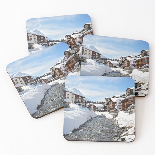 Item preview, Lech am Arlberg Village and River at Winter designed and sold by Angela Cini.