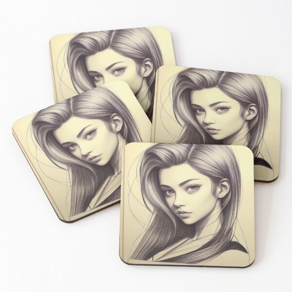 Item preview, Pretty Young Woman Pencil Drawing designed and sold by Ellen Davis.