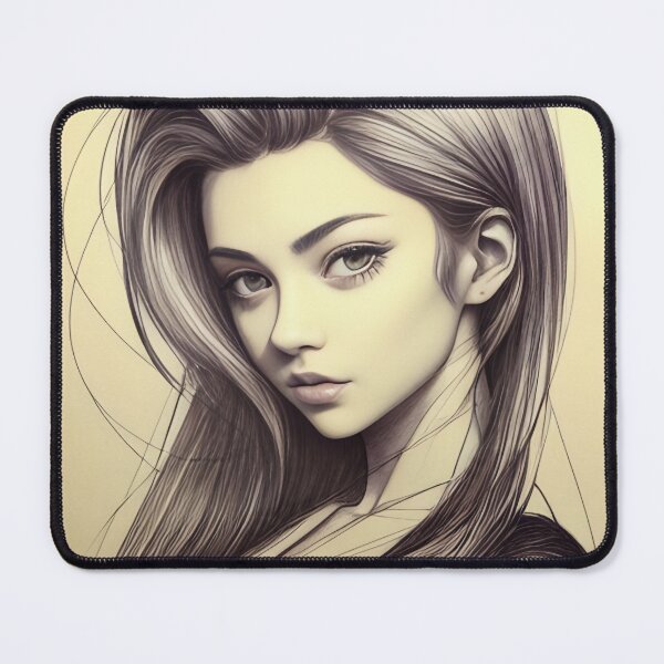 Item preview, Pretty Young Woman Pencil Drawing designed and sold by Ellen Davis.