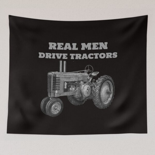 Item preview, Real Men Drive Tractors designed and sold by THEBARNCATSFARM.