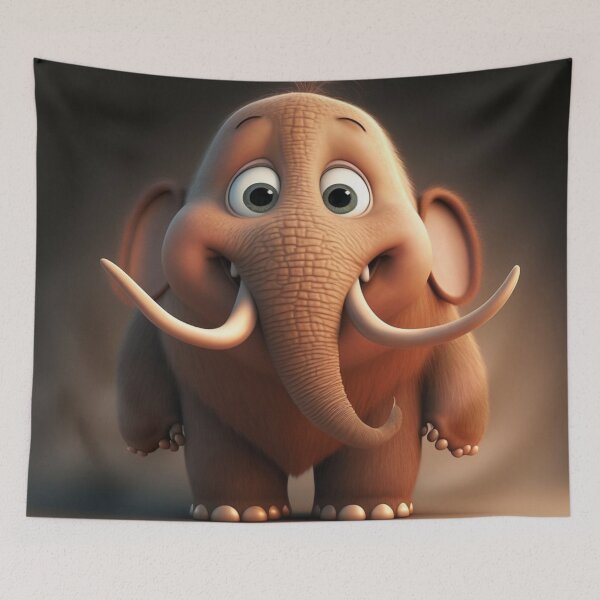 Item preview, Cute mammoth designed and sold by Olivier Dean.