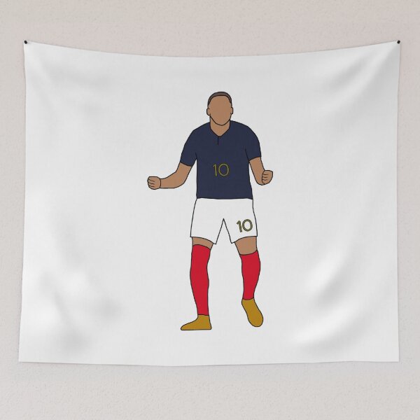 Item preview, Kylian Mbappe Jersey Art, France, Football Wall Art, Minimalist designed and sold by Fan-Shop.