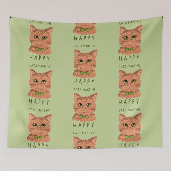 Item preview, Cats make me happy Orange Cat designed and sold by Fransyn.
