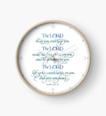The Lord Bless You and Keep You Clock