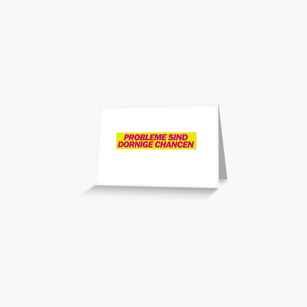 "Probleme sind dornige Chancen FDP Satire Meme" Greeting Card for Sale by surrile Redbubble