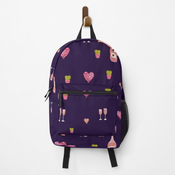 Item preview, Cactus glass love balloon a watercolor pattern violet designed and sold by Yana Mustafina | Boho Soulful Designs.
