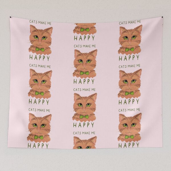 Item preview, Cats make me happy Orange Cat designed and sold by Fransyn.