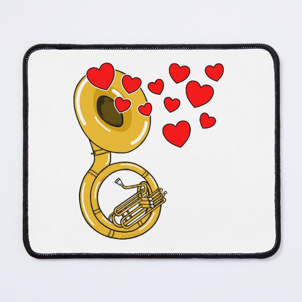 Item preview, Valentines Sousaphone Teacher Sousaphonist Brass Player Wedding Musician designed and sold by doodlerob.