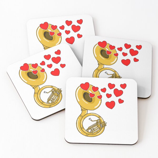 Item preview, Valentines Sousaphone Teacher Sousaphonist Brass Player Wedding Musician designed and sold by doodlerob.