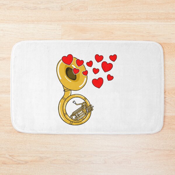 Item preview, Valentines Sousaphone Teacher Sousaphonist Brass Player Wedding Musician designed and sold by doodlerob.