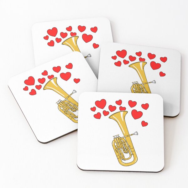 Item preview, Valentines Tenor Horn Teacher Brass Player Wedding Musician designed and sold by doodlerob.
