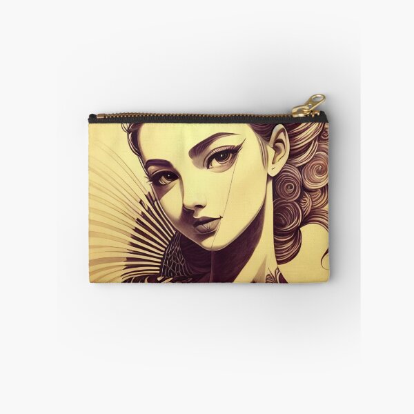 Item preview, Pencil Drawing of Woman ( Anime / Ukiyo-e / Traditional Japanese Art Influence ) designed and sold by Ellen Davis.