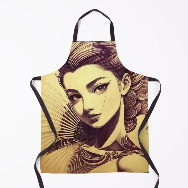 Item preview, Pencil Drawing of Woman ( Anime / Ukiyo-e / Traditional Japanese Art Influence ) designed and sold by Ellen Davis.