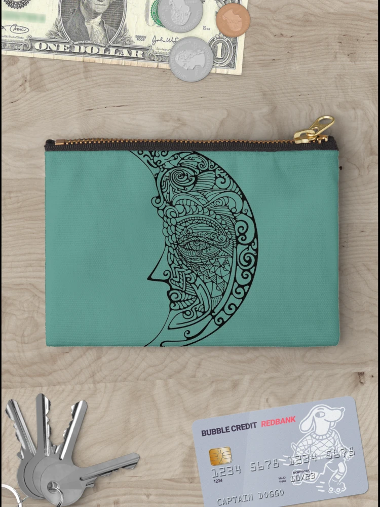 Thumbnail 3 of 4, Zipper Pouch, One moon designed and sold by Rif Khasanov.