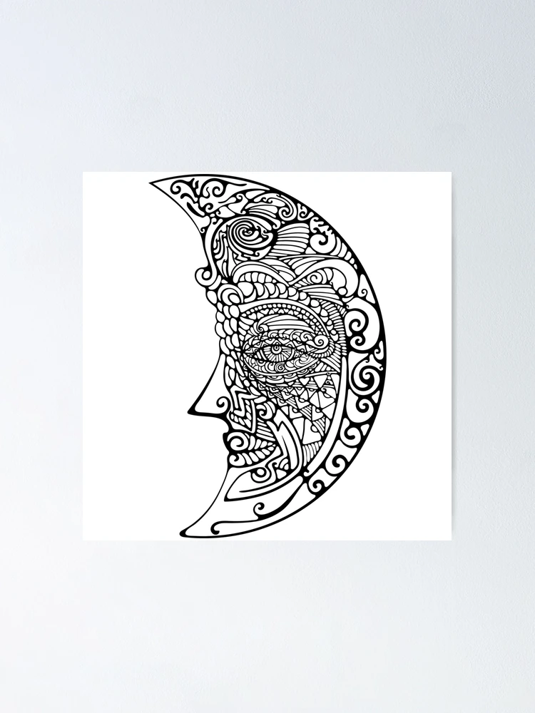 Thumbnail 1 of 3, Poster, One moon designed and sold by Rif Khasanov.