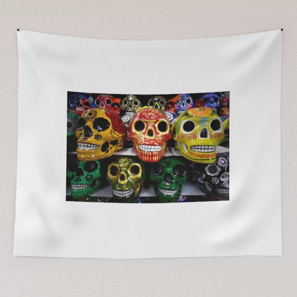Item preview, Scary Colourful Skull Haunted Island  designed and sold by Harshly.