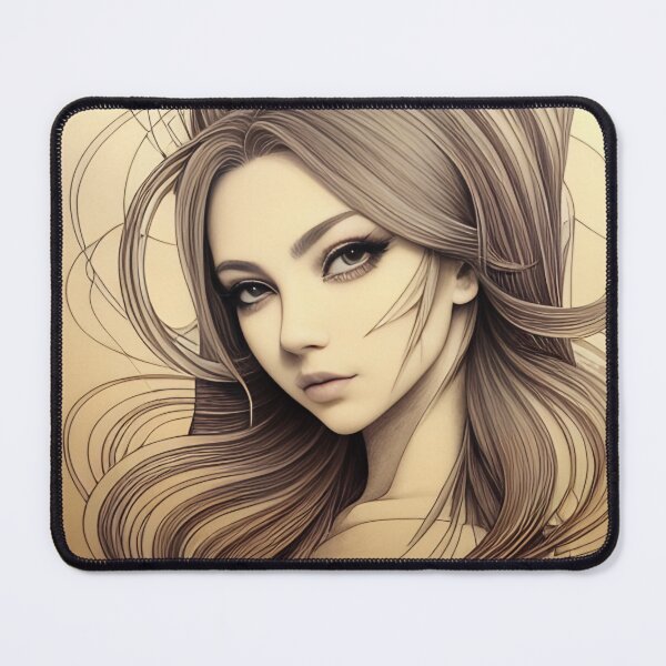 Item preview, Beautiful Woman Pencil Drawing designed and sold by Ellen Davis.