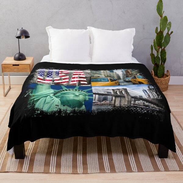 Item preview, New York City USA America America city skyline designed and sold by BullDesignsShop.