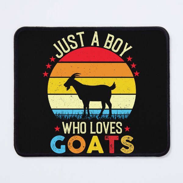 Item preview, Just a Boy Who Loves Goats - Retro Vintage Funny Goat Lovers Gift designed and sold by Creative Angel.