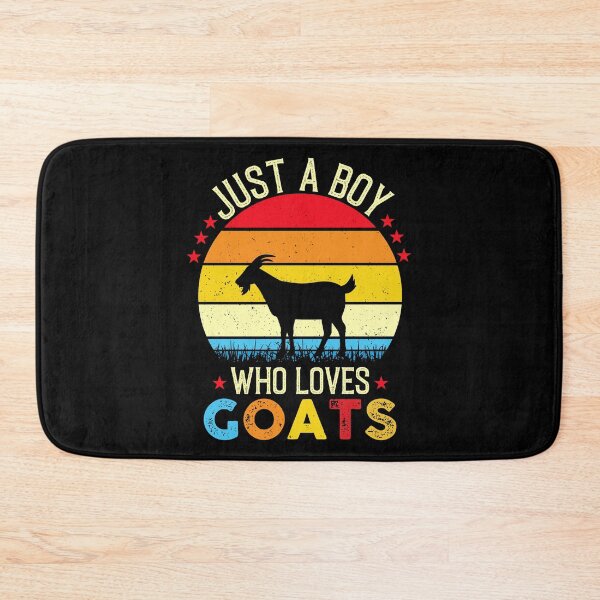 Item preview, Just a Boy Who Loves Goats - Retro Vintage Funny Goat Lovers Gift designed and sold by Creative Angel.