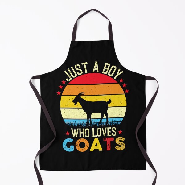 Item preview, Just a Boy Who Loves Goats - Retro Vintage Funny Goat Lovers Gift designed and sold by Creative Angel.