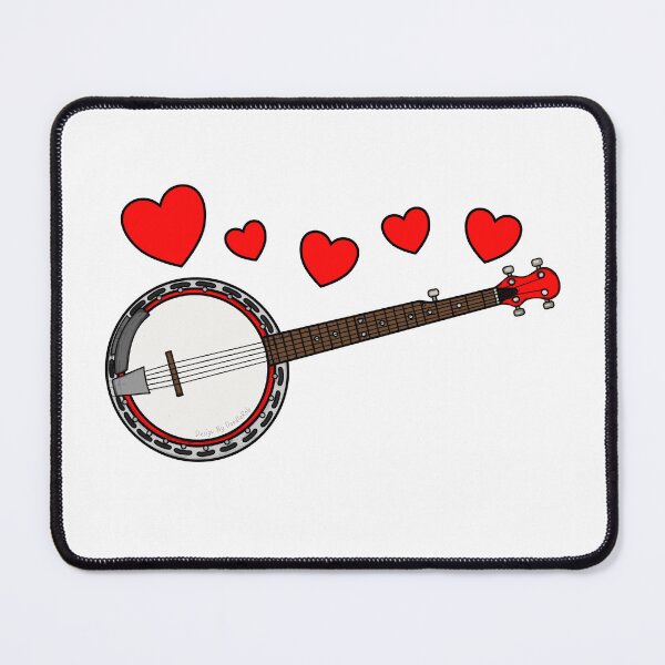 Item preview, Valentines Banjo Banjoist Wedding Musician designed and sold by doodlerob.