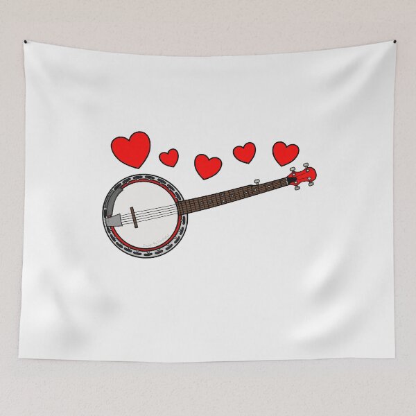 Item preview, Valentines Banjo Banjoist Wedding Musician designed and sold by doodlerob.
