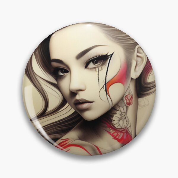 Item preview, Splash of Red Irezumi Woman ( Anime / Ukiyo-e / Traditional Japanese Art Influence ) designed and sold by Ellen Davis.