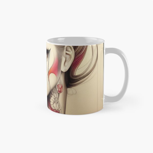 Item preview, Splash of Red Irezumi Woman ( Anime / Ukiyo-e / Traditional Japanese Art Influence ) designed and sold by Ellen Davis.