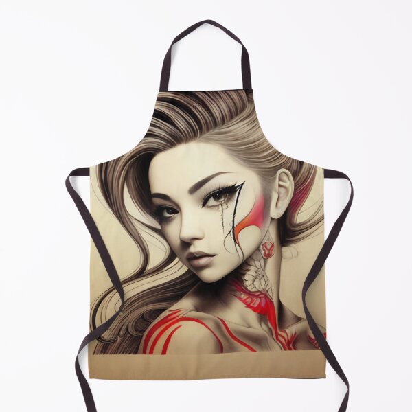 Item preview, Splash of Red Irezumi Woman ( Anime / Ukiyo-e / Traditional Japanese Art Influence ) designed and sold by Ellen Davis.