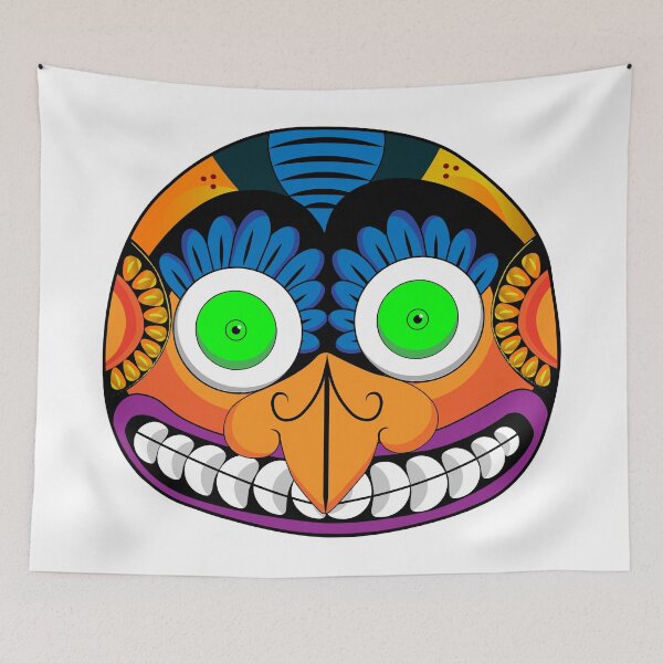 Item preview, Traditional Sri Lankan Yaka Mask illustration designed and sold by Vecture ..