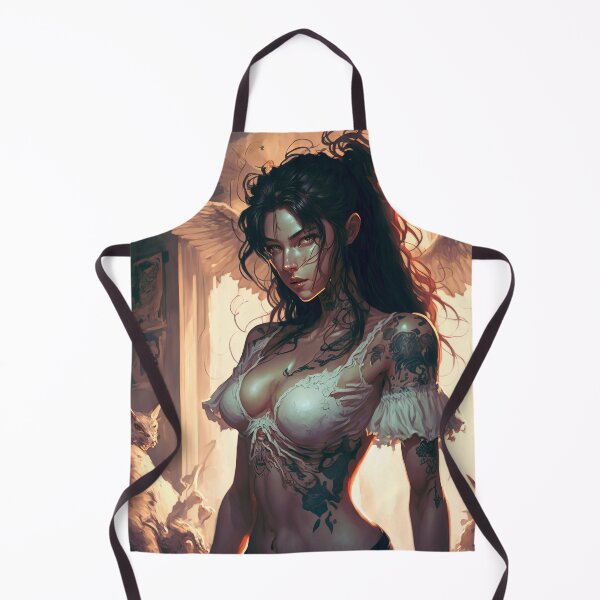 Item preview, Sexy fallen angel girl- digital art portrait designed and sold by VibArtVision.