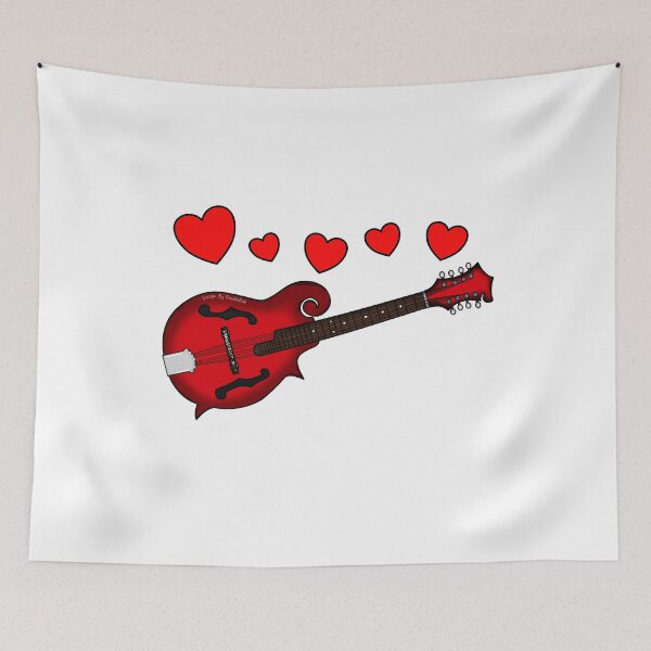 Item preview, Valentines Mandolin Mandolinist Wedding Musician designed and sold by doodlerob.