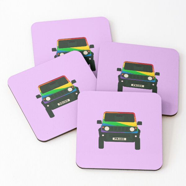 Item preview, Suzuki Jimny Pride Flag Front View designed and sold by stoicjimny.