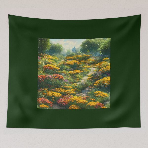 Item preview, Wild October Marigolds designed and sold by FamiliarPufferfish.