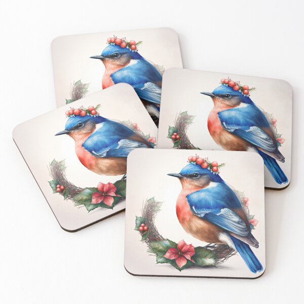 Item preview, Festive Bluebird Winter Holidays / Christmas Gifts designed and sold by Ealaionta Design.