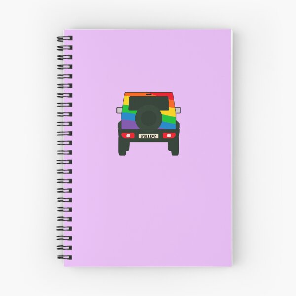 Item preview, Suzuki Jimny Pride Flag Back View designed and sold by stoicjimny.