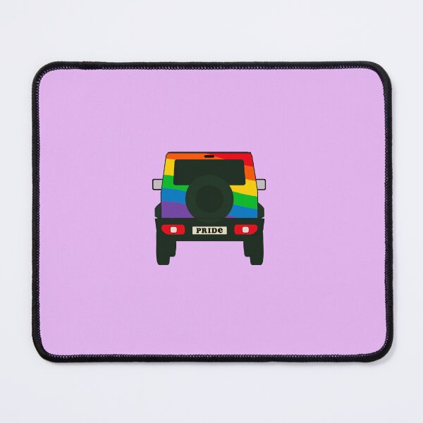 Item preview, Suzuki Jimny Pride Flag Back View designed and sold by stoicjimny.