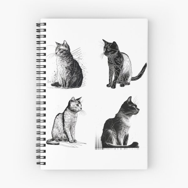 Item preview, Cat Pencil Drawing with Scribble Art designed and sold by The-Fox-Hole.
