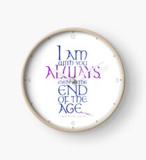 I Am With You Always Clock