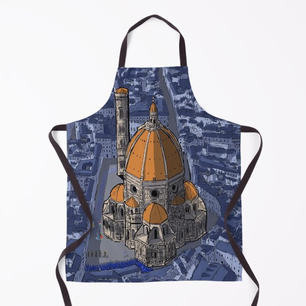 Item preview, San Lorenzo Florence Italy Whimsical Illustration designed and sold by Wall-Art-Sketch.